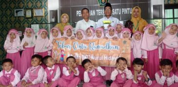 Puluhan Siswa TKIT Burul Hidayah Kunjungi Kantor Kemenag Sampang